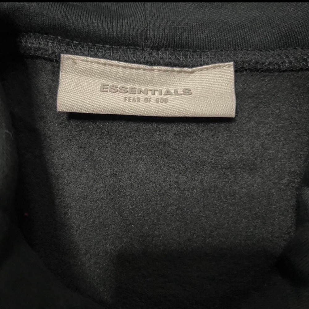 Fear of God Essentials Stretch Limo/Black S Hoodie NWT - Picture 3 of 4